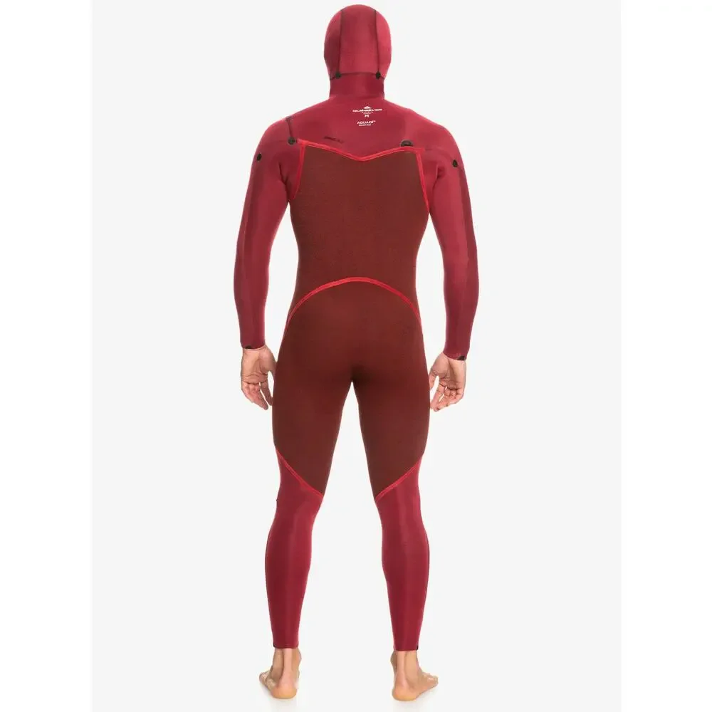 Quiksilver Men's Full Wetsuit 4/3mm Everyday Sessions Hooded GBS Chest Zip Suit